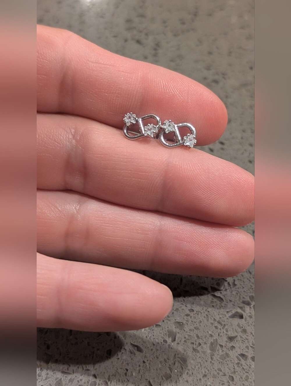 Sterling Silver CD Inspired fashion Jewelry Studs